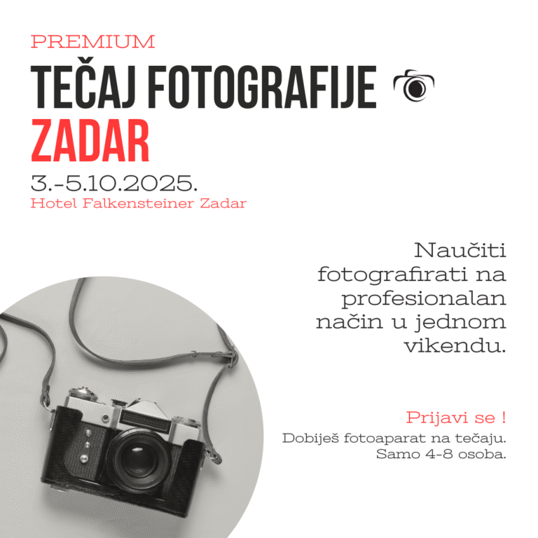 Tečaj fotografije u Zadru u hotelu Falkensteiner