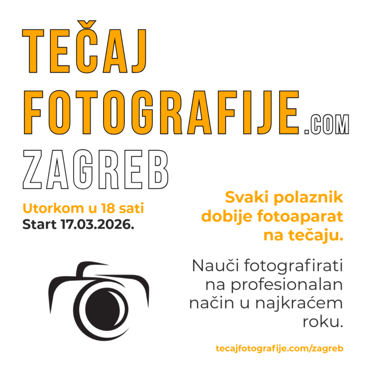 Tecaj fotografije u Zagrebu utorkom ozujak 2026