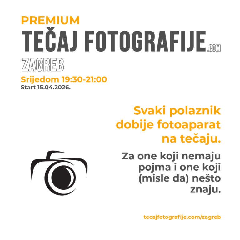 Tecaj fotografije u Zagrebu - travanj 2026