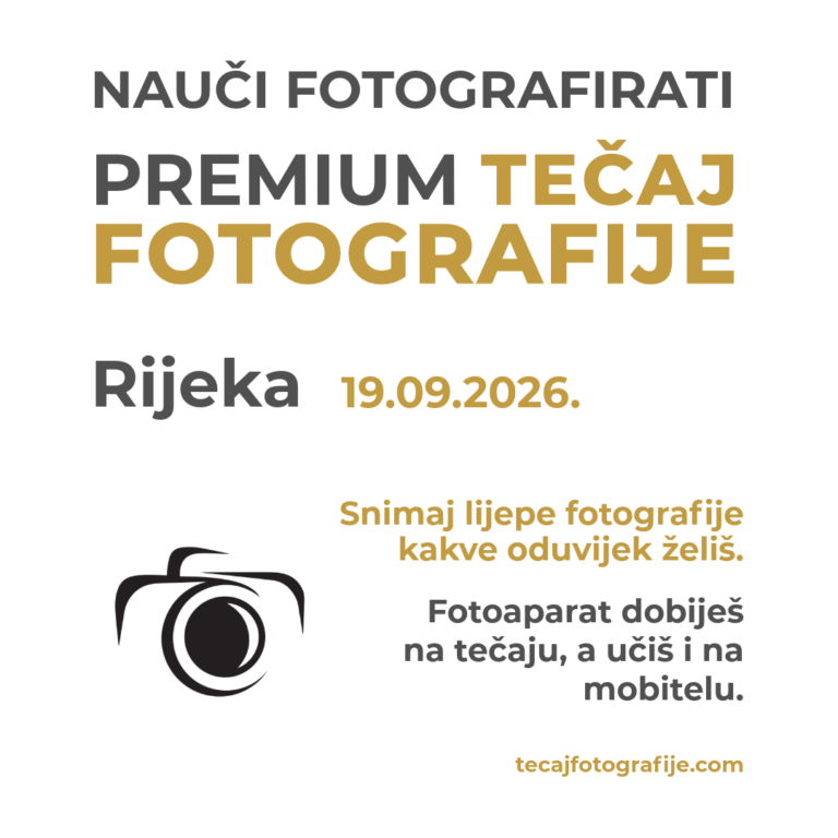 Tecaj fotografije Rijeka rujan 2026