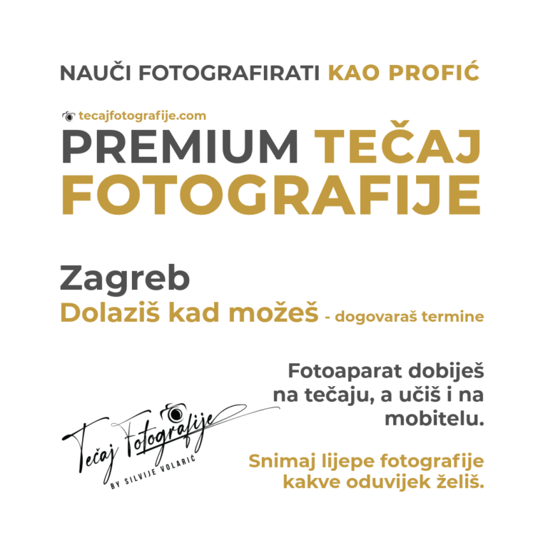 Tecaj fotografije Zagreb ljeto 2026