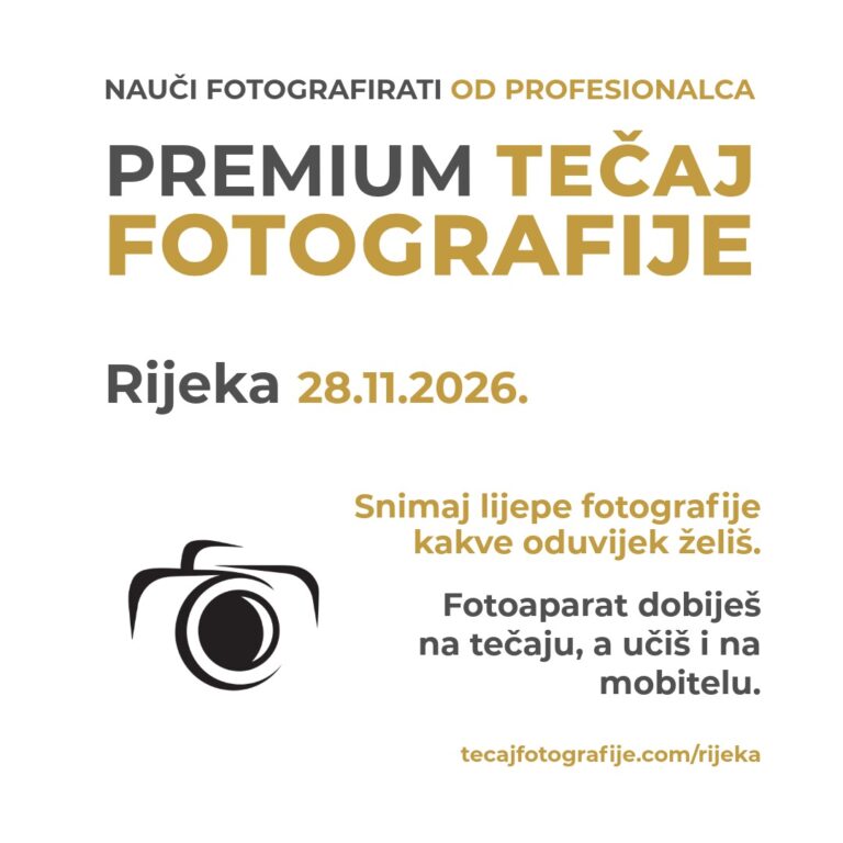 Tecaj fotografije Rijeka studeni 2026