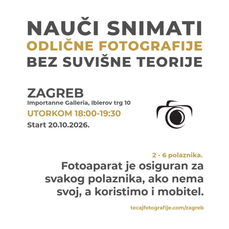 Tecaj fotografije by silvije volaric utorkom u zagrebu